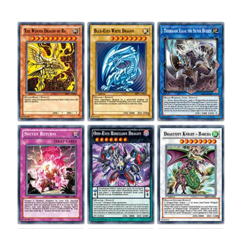 Новый 216 шт. английские карточки Yugioh крыло Дракон гигантский солдат Sky Dragon игровая