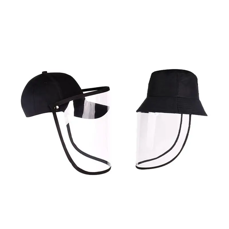 Черная Съемная шляпа и складная летняя Солнцезащитная с прозрачным покрытием