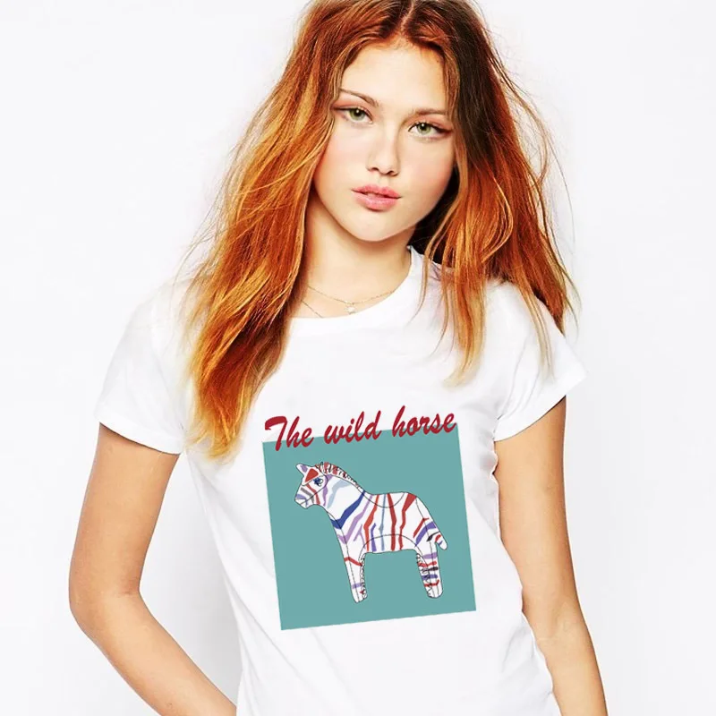 2020 Women Tops Loose O-neck Cartoon Zebra Print T-shirt Harajuku Couple Clothes Streetwear short sleeve Tee Shirt Femme | Женская
