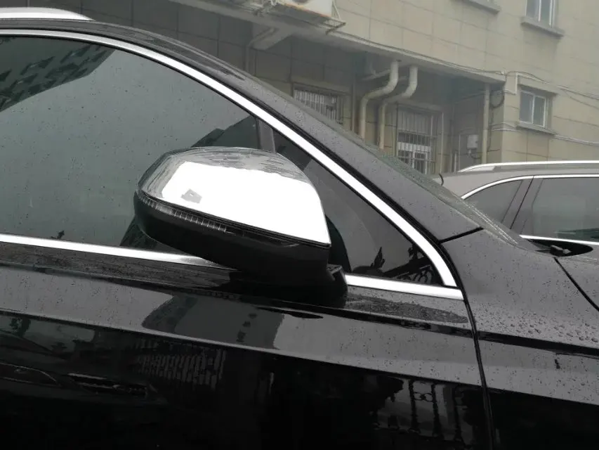 

For Audi Q7 2016 2 PCS New Silver ABS Chrome Car Side Door Rearview Mirror Protect Frame Cover Trim Car Styling Accessories