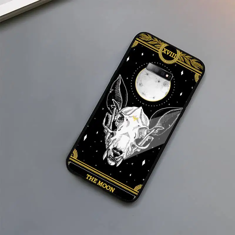 

Death Tarot grim Reaper skull Phone Case Tempered glass For Samsung S6 S7 edge S8 S9 S10 e plus note8 9 10 pro