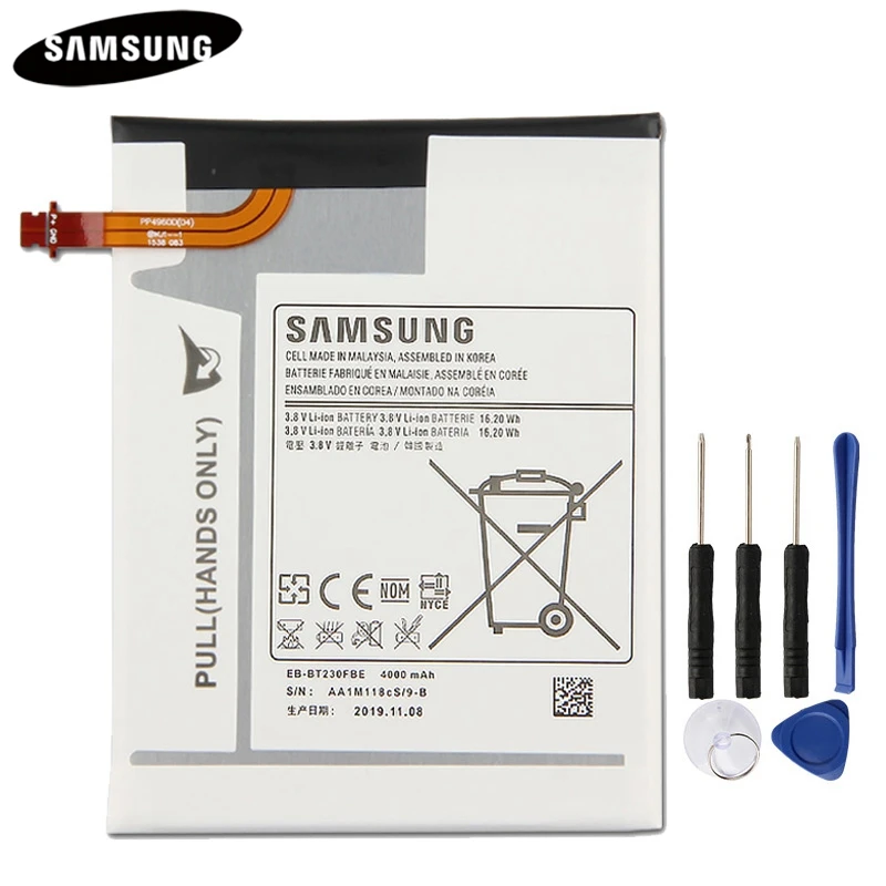 

Original Tablet Battery EB-BT239ABE EB-BT230FBE EB-BT230FBU For Samsung Galaxy Tab 4 7.0 Nook SM-T230 SM-T231 SM-T235 4000mAh