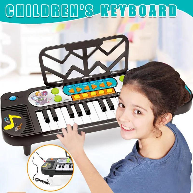 Клавиатура пианино для детей многофункциональная зарядка электронное игрушка USB