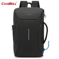 coobell backpack business fashion travel anti theft backpack multifunctional 15 6inch nylon waterproof usb laptop backpack