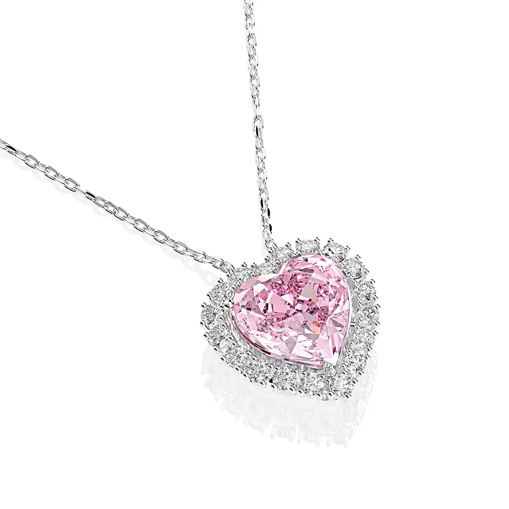 FFGems 100% Стерлинговое Серебро 925 пробы созданное Moissanite сапфир рубин подвеска в