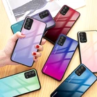 Градиентный стеклянный чехол для OnePlus Nord 2 Nord CE 5G onePlus 9 Pro 9R Nord N10 N100 N200 8 8T 1 + 7T Pro, закаленное стекло Глянцевая задняя панель