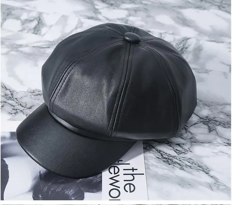 Новые модные Восьмиугольные шляпы для женщин Классическая кепка газетчика из