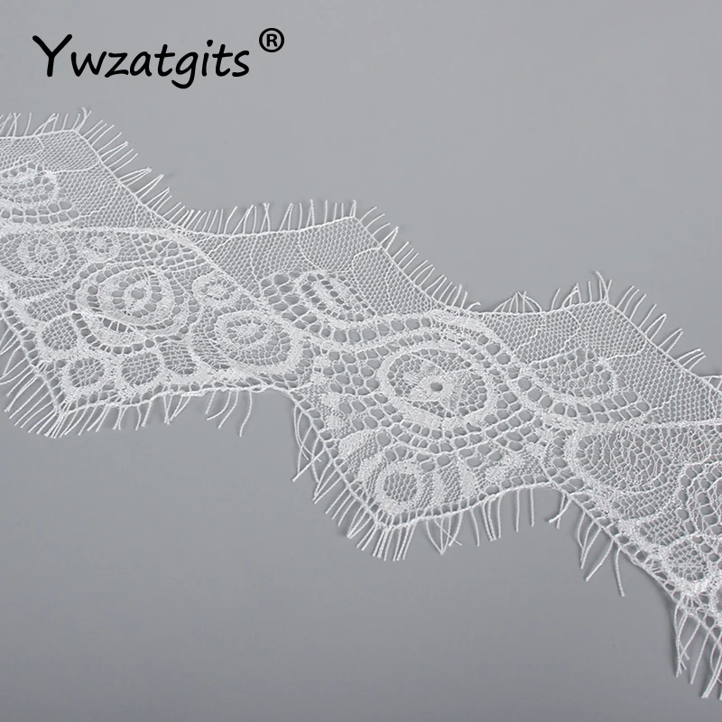 3 метра 7 5 см белый черный кружево для ресниц лента тесьма вышитая отделка ткань