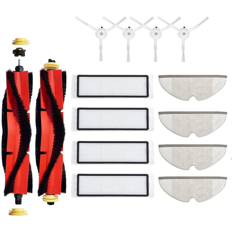 

14-Pack Replacement Parts Compatible for Xiaomi Roborock S5 S6 E20 E25 E35 E4 Vacuum Cleaner Replenishment Parts