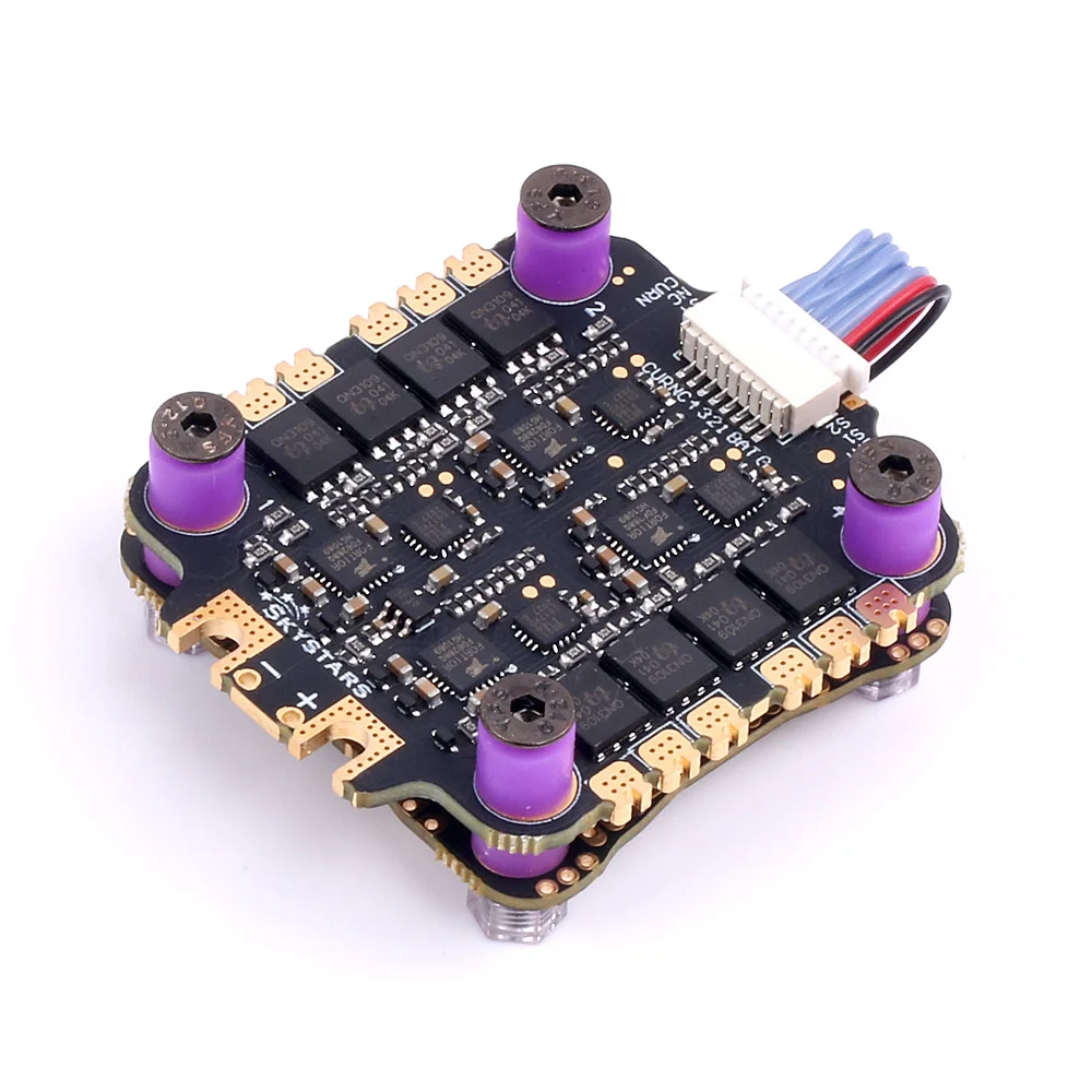 Nuevo/Skystars F4 F405 controlador de vuelo OSD 45A Blheli_S 3-6S 4 en 1 sin escobillas ESC Stack 30,5x30,5mm FPV Dron de carreras Quadcopter-4