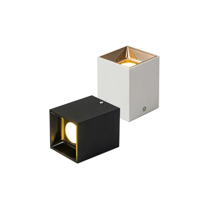 Светодиодные поверхностные светильники QIUBOSS, приглушаемые светильники для кухни, 220 В, светодиодный квадратный светильник для спальни, 10 Вт,...