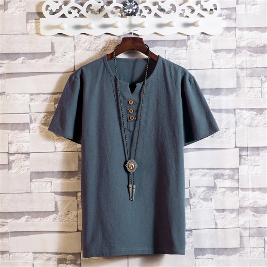 Мужская традиционная китайская одежда топы костюм Тан рубашка ханьфу стильная