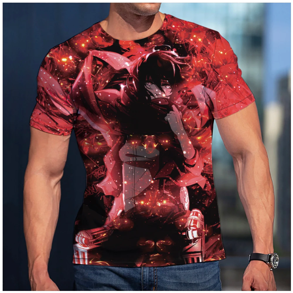 

3D Men T-Shirt Attack On Titan Ackerman Clothing Women Short Sleeve Cool Tees Fashion Casual Summer Boy Anime Tshirt Streetwear