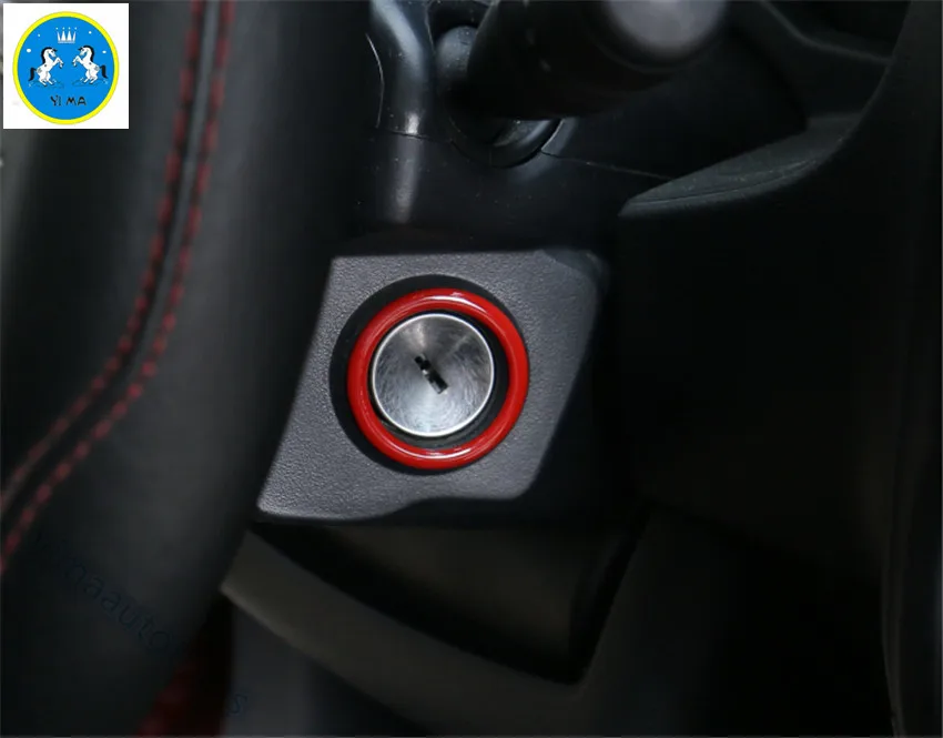 

Lapetus Accessories Interior Ignition Key Hole Decoration Ring Cover Trim Fit For Jeep Wrangler / Compass / Patriot 2011 - 2016