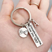 fashion i love you letter drive safe keychain new driver keyring boyfriend gift couple gift for girlfriend husband wife