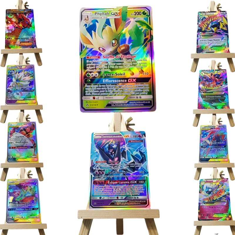 

POKEMON EX GX flash card Pack of 10 Not repeating Pokemon game battle card collection Children's gifts