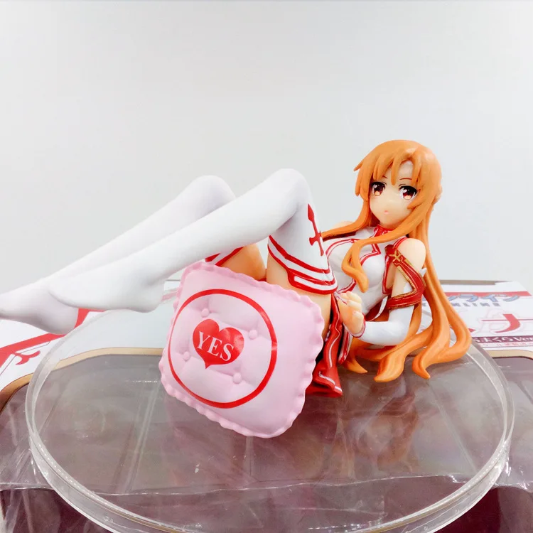 

Sword Art Online Asuna New wife is always Yes Pillow Ver. Anime Sexy Girl Figure PVC Action Figure Collection Model Doll Gift