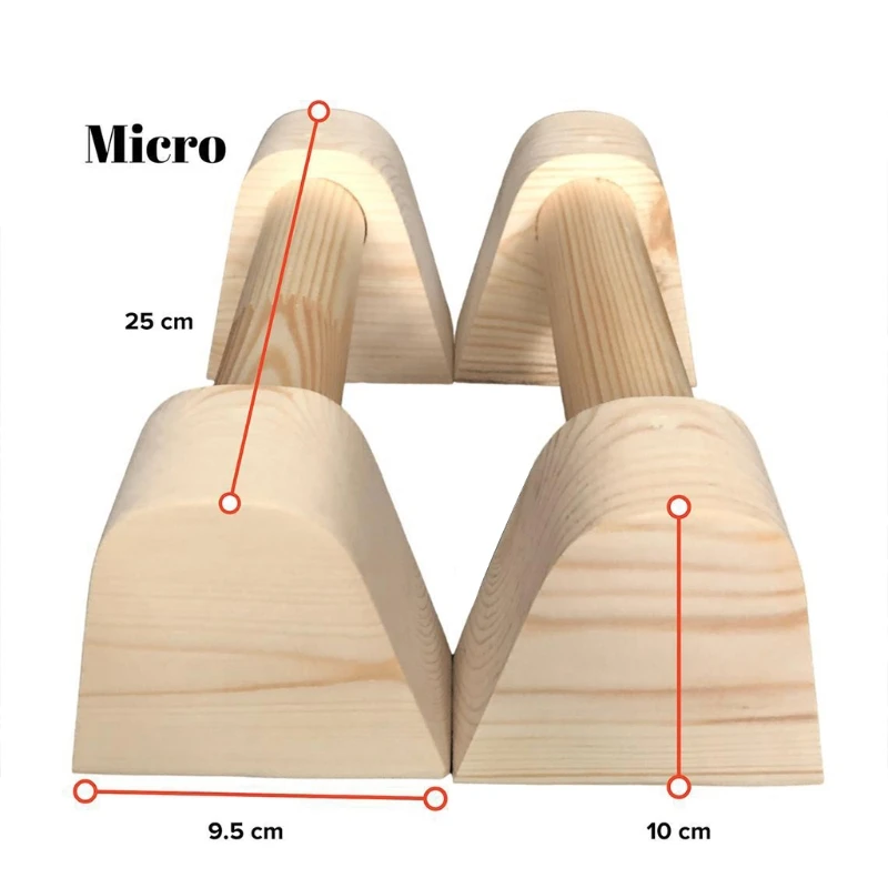 

Wooden Push Up Support Stand Gym Exercise Sport Parallettes Fitness Gymnastics Yoga Handstand