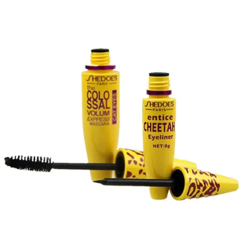 Тушь для ресниц TSLM2 черная косметическая удлинение с коллагеном Водостойкая тушь