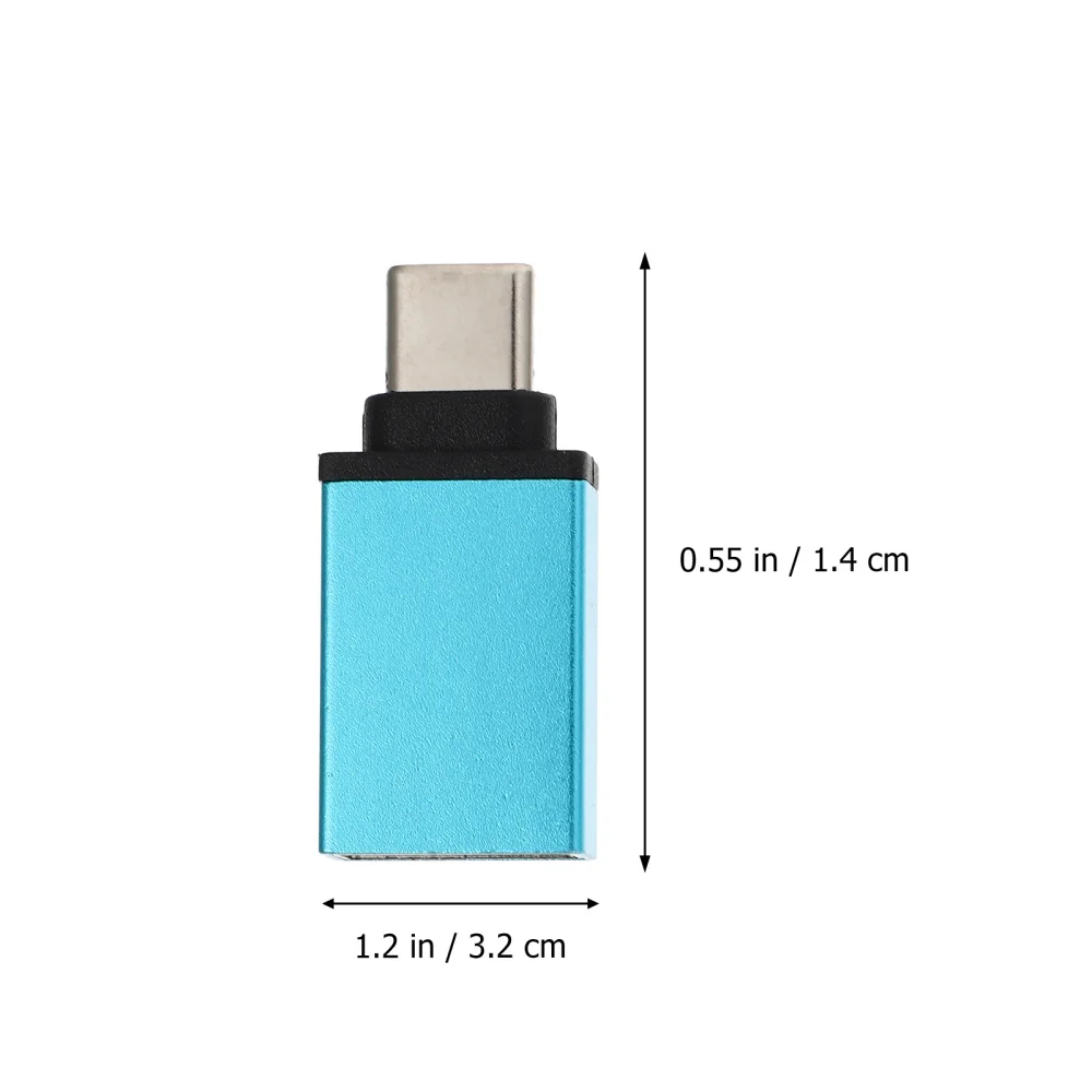 

3Pcs Useful USB 3.0 to Type-C Adapter OTG Adapter Converter Adapter (Blue)