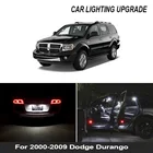 9x Canbus Белый Автомобильный светодиодный светильник, лампы, внутренняя посылка, комплект для 2000-2009 Dodge Durango, карта, купол, номерной знак, лампа для автомобиля, Stryling