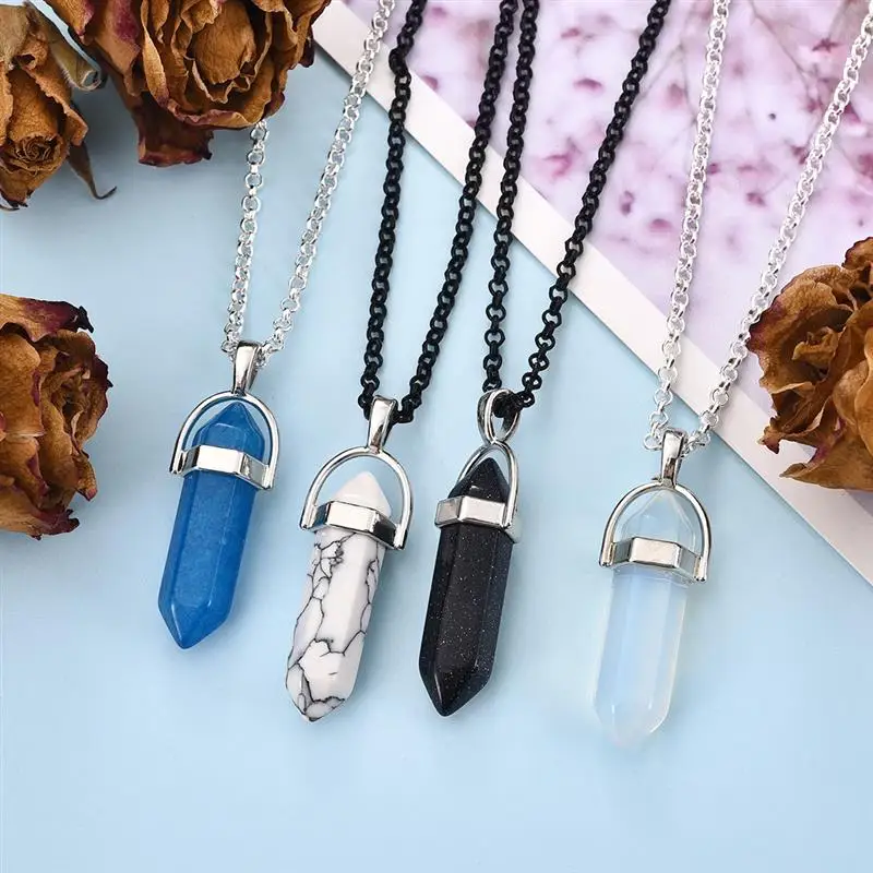 Наборы украшений сделай сам колонна из натурального камня хрустальные подвески