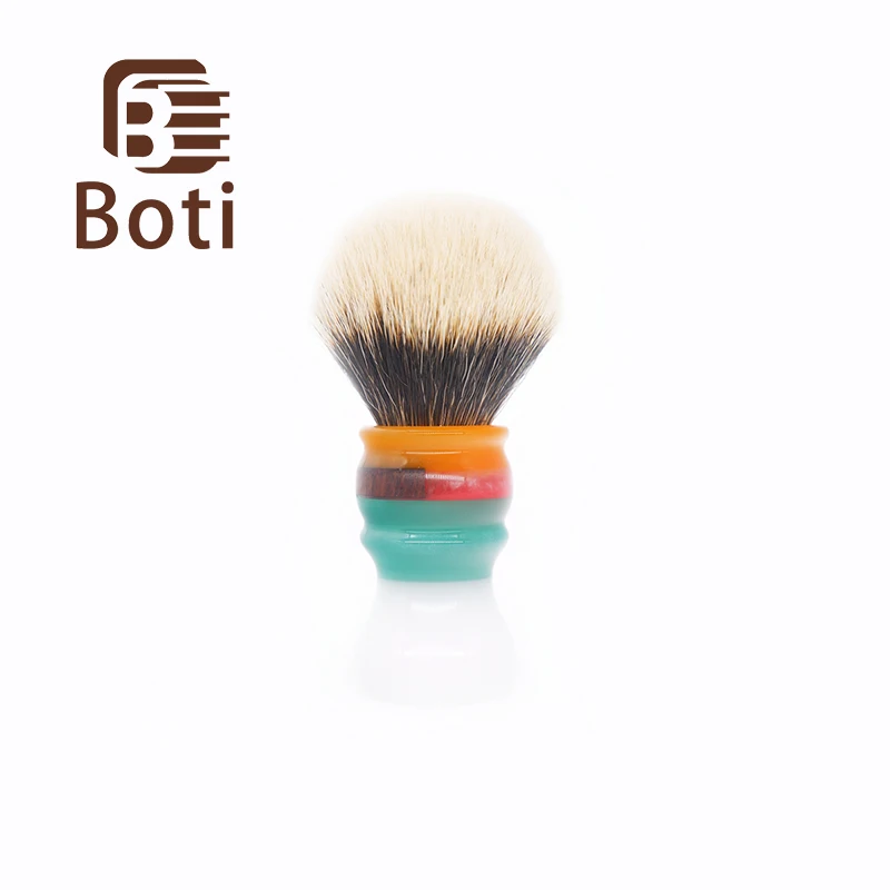Boti Brush- Jam On The White Clouds And SHD NC Chubby Finest Two Band Badger Hair Knot Bulb Type Shaving Brush Men's Beard Tool