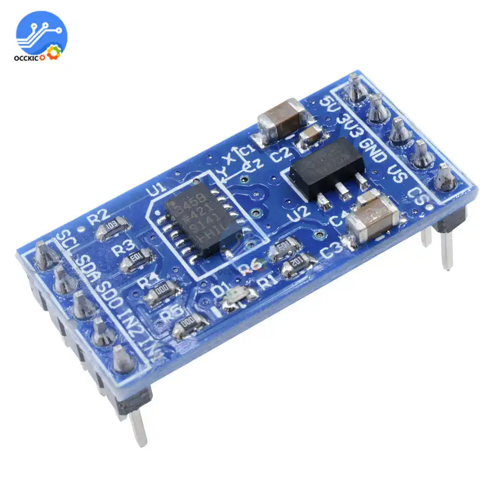 3 осевой цифровой акселерометр ADXL345 Гравитационный Наклонный модуль AVR ARM MCU 5 В/3 В