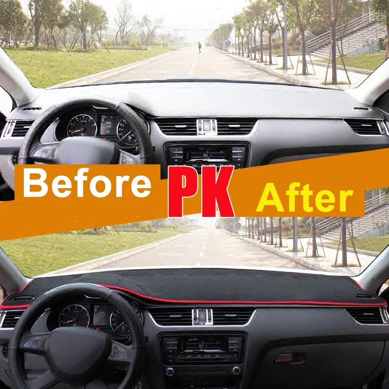 Приборная панель автомобиля тент Pad Центральная лампа консоли для Skoda Octavia A7 2015 2016