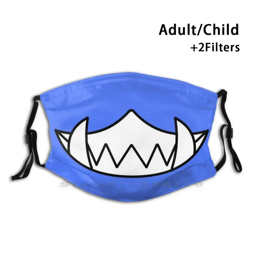 

Kage - Oni X Fox Mouth Design Anti Dust Filter Washable Face Mask Kids Oni X Fox Oxf Onixfox Oni Fox Oni Fox Kitsune Hannya