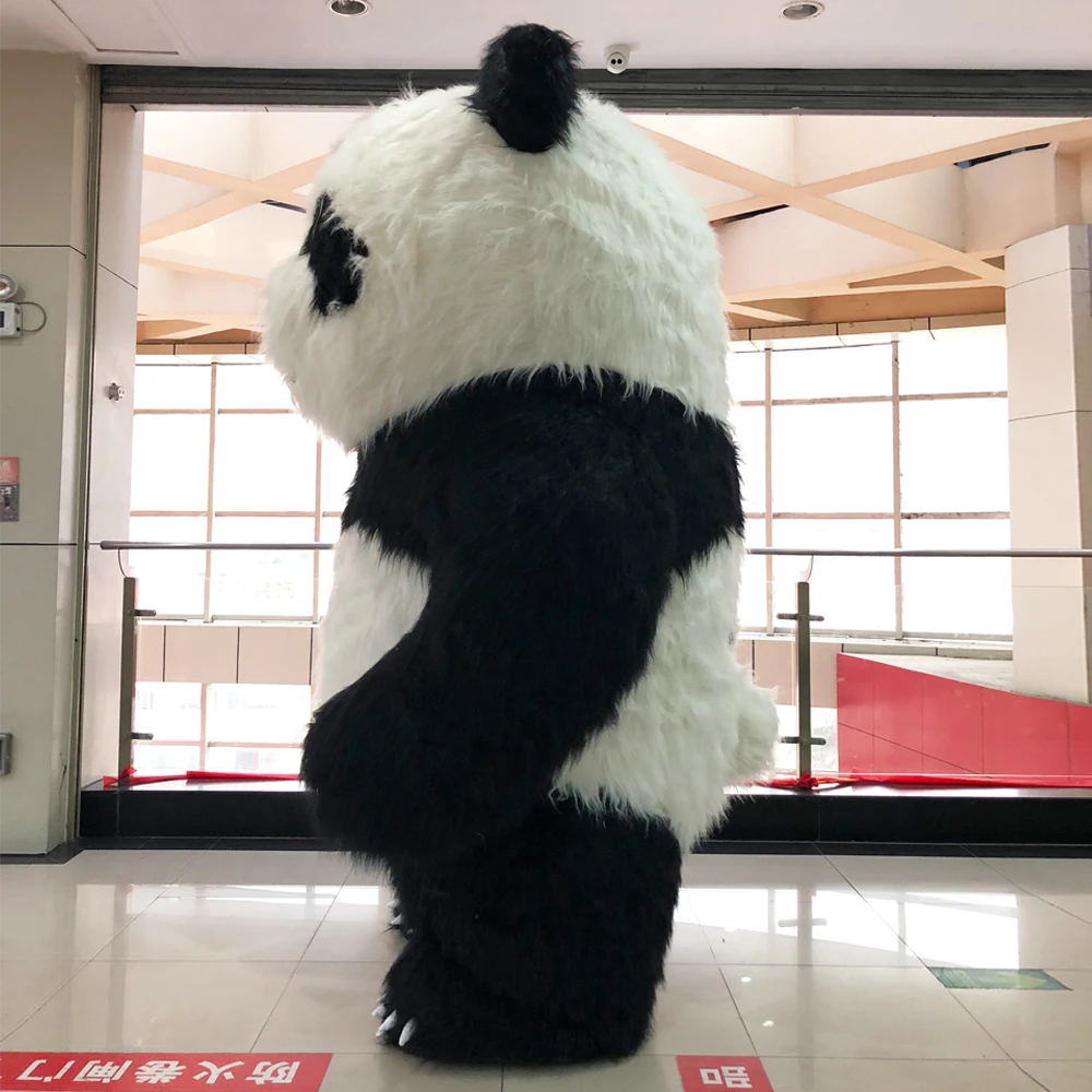2 6 м высокий надувной китайский панда Медведь талисманы костюмы Хэллоуин