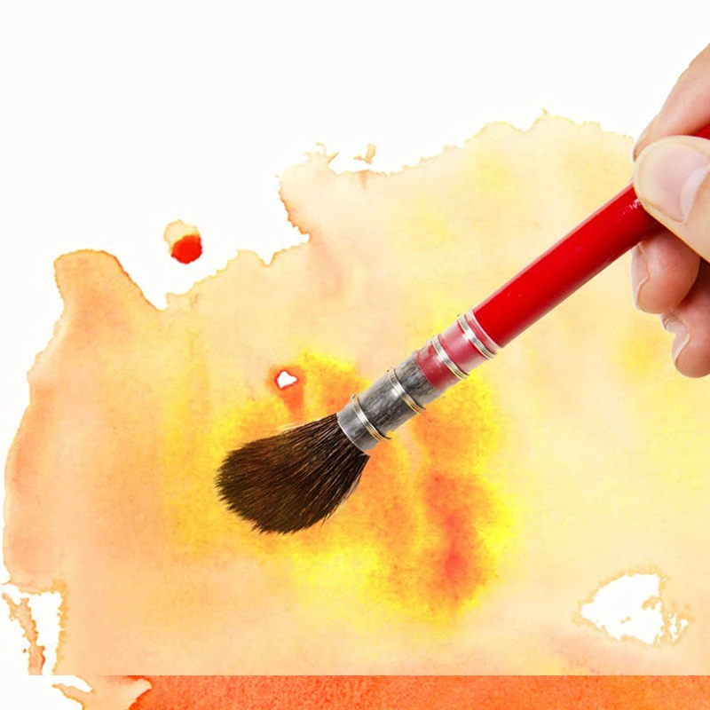 

Professional Watercolor Paint Brush Handmade Squirrel Nylon Hair Pointed Painting Brush Set for Watercolor Painting Art Supplies