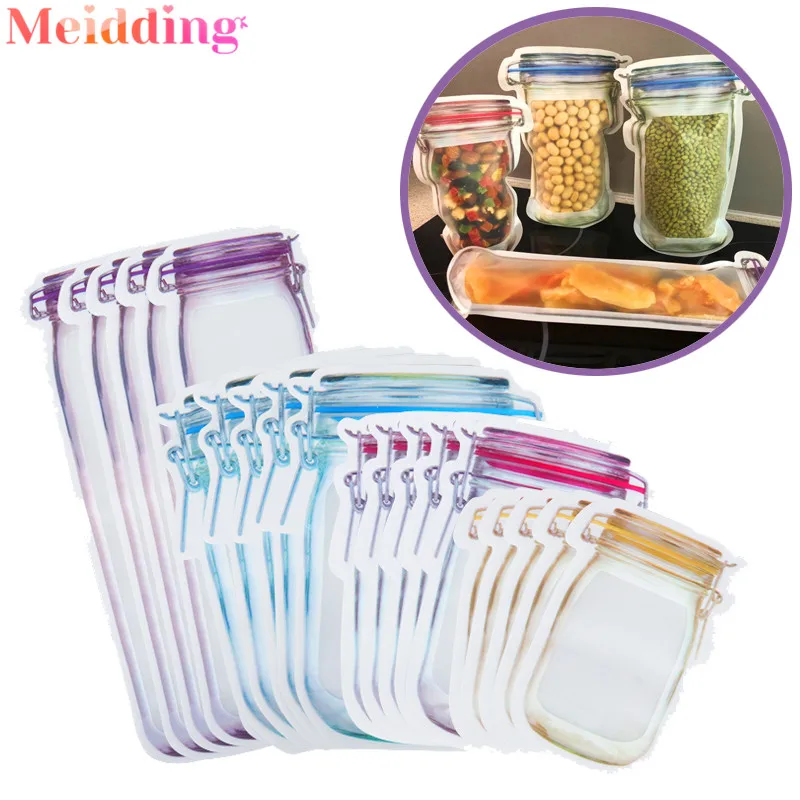 5 шт. герметичные пакеты на молнии для хранения продуктов|Подарочные сумки и