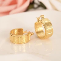 18 k earrings solid gf fine gold ethiopian eritreanigeriakenya ghana african girls hoop earring jewelry