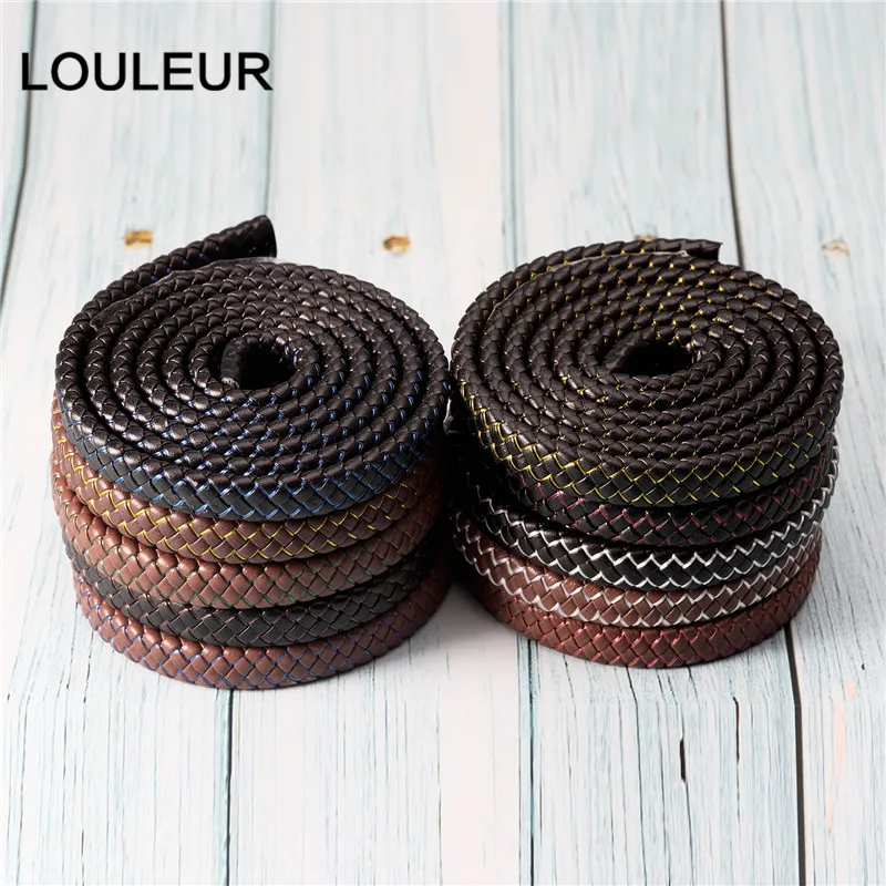 Плетеный кожаный шнур LOULEUR 12 мм