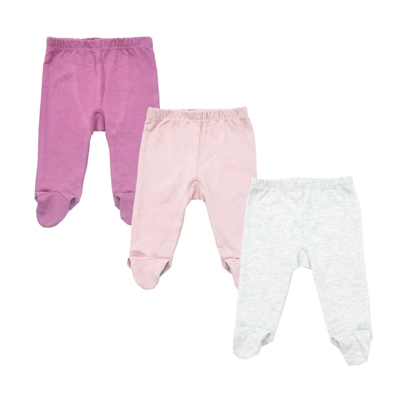 3pieces/Lot Trousers 0-18 Months Newborn Baby Pants Spring Autumn Babies Boy Footied Infant Girls Unisex Cute Twins Clothing
