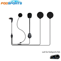 fodsports motorcycle helmet bluetooth intercom accessorice soft hard micphone speaker headset apply to fx6 intercomunicador moto