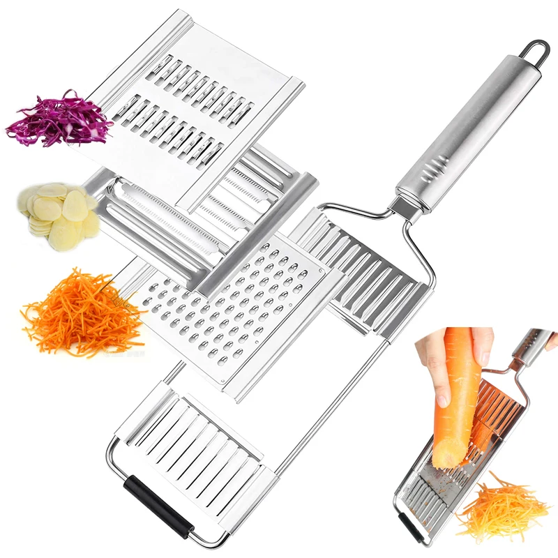 

Multi-Purpose Vegetable Slicer Stainless Steel Grater Cutter Shredders Fruit Potato Peeler Carrot Grater Kitchen Accessories New