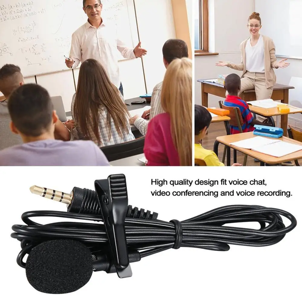 Петличный мини чехол для микрофона смартфона записывающего ПК с креплением на