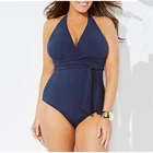 Женский слитный купальник, модель 2022 большого размера