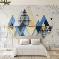 beibehang custom papier peint mural 3d retro plaid geometric triangle mosaic 3d wallpaper background wall papers home decor