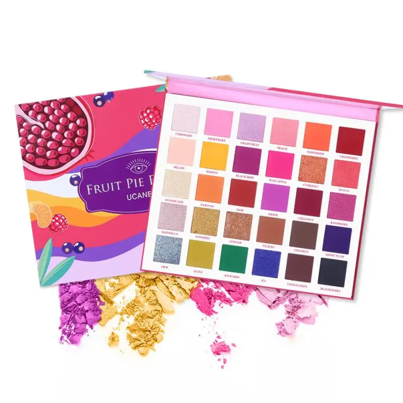 Fruit Pie Filling 30 Color Nude Shining Eyeshadow Makeup Sexy Glitter Pigment Eye Shadow Pallete Waterproof Cosmetics TSLM2 |