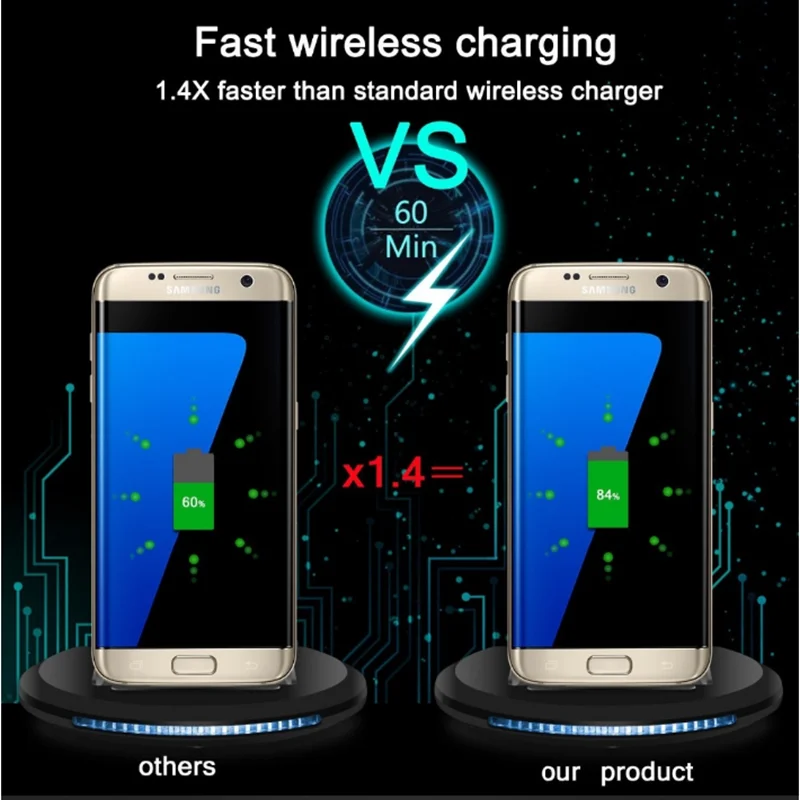 

Fast charger mobile phone accessories qi wireless charger U8