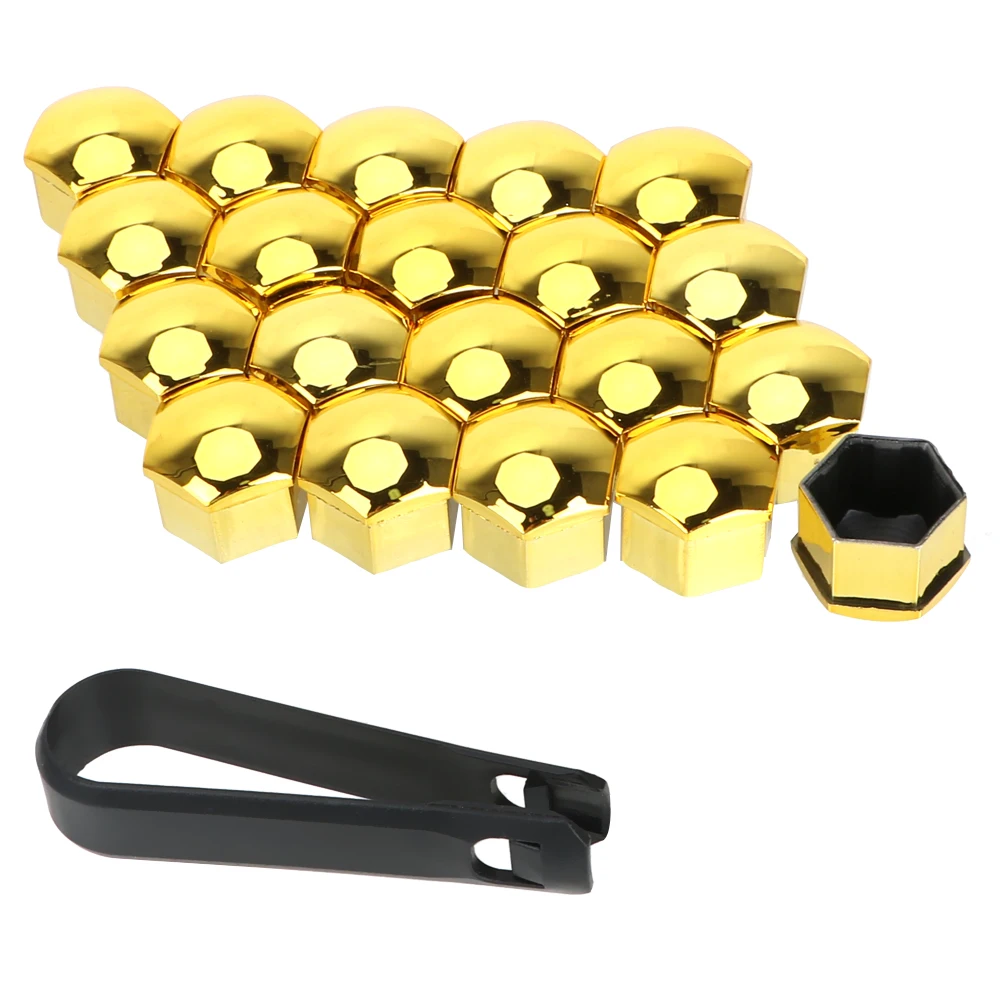 

2022NEW LEEPEE 20Pcs Car Wheel Nut Caps Bolt Rims Special Socket Auto Hub Screw Cover Protection 17mm Car Styling Exterior