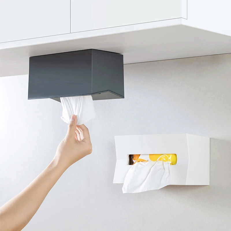 

Kitchen tissue box Cover Napkin Holder For Paper Towels Boxes For Napkins Tissue Dispenser Wall Mounted Container WJ42001