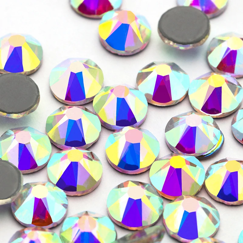 Кристаллические стразы АВ Flatback Стразы с горячей фиксацией алмазной окраской