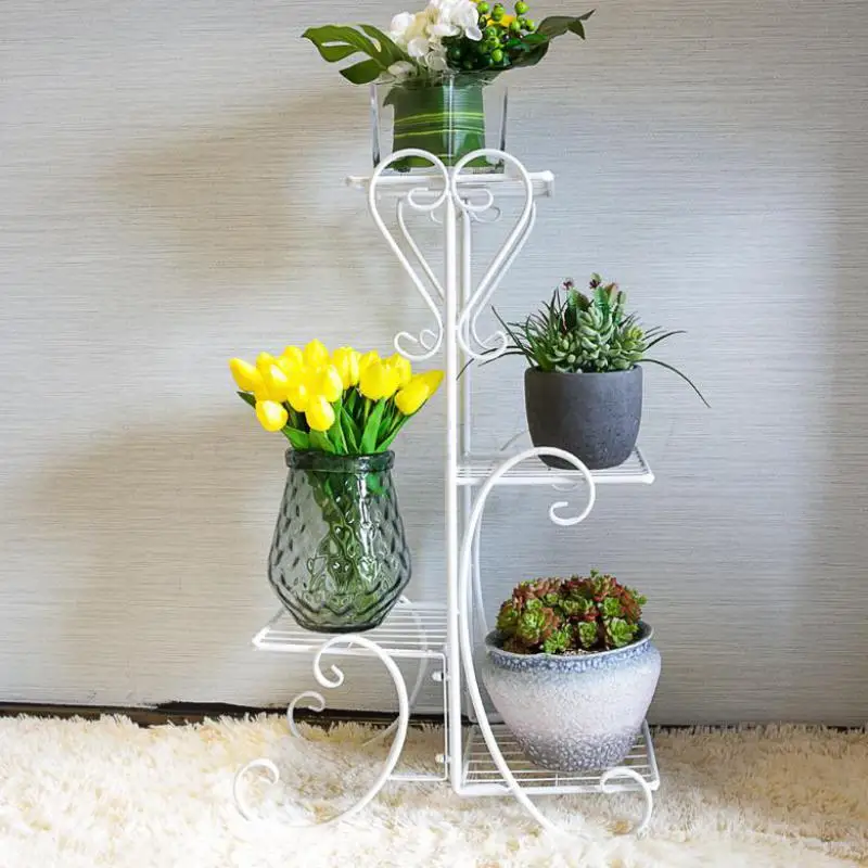 Стеллаж для цветов многоярусная железная стеллаж дома гостиной на балконе