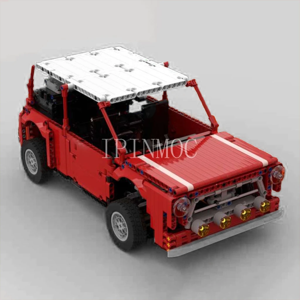 

Moc-81975 Morris MINI CLASSIC CAR Boy Gift mosaic building block
