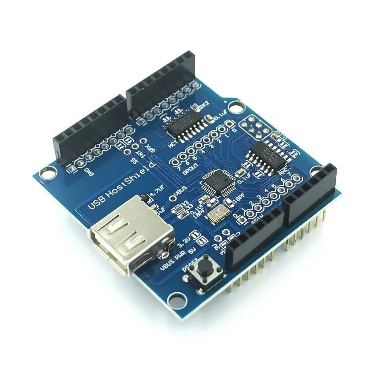 Щит хоста USB 2 0 для Arduino (Suppot Google ADK) Drop|shield usb| |