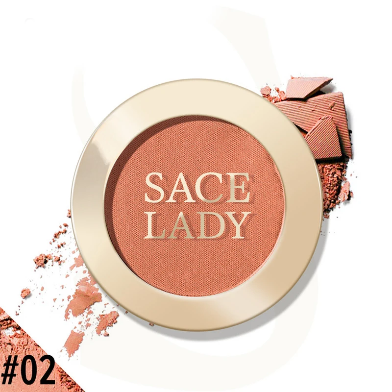 

Single Color Blush Makeup Palette Mineral Powder Waterproof Lasting Face Rouge Powder Cosmetic Beauty Face Blush Palette